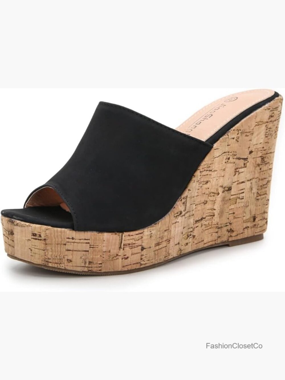 Women's Wedge Sandals Platform High Heel Mule Slip On Comfortable Arch Support